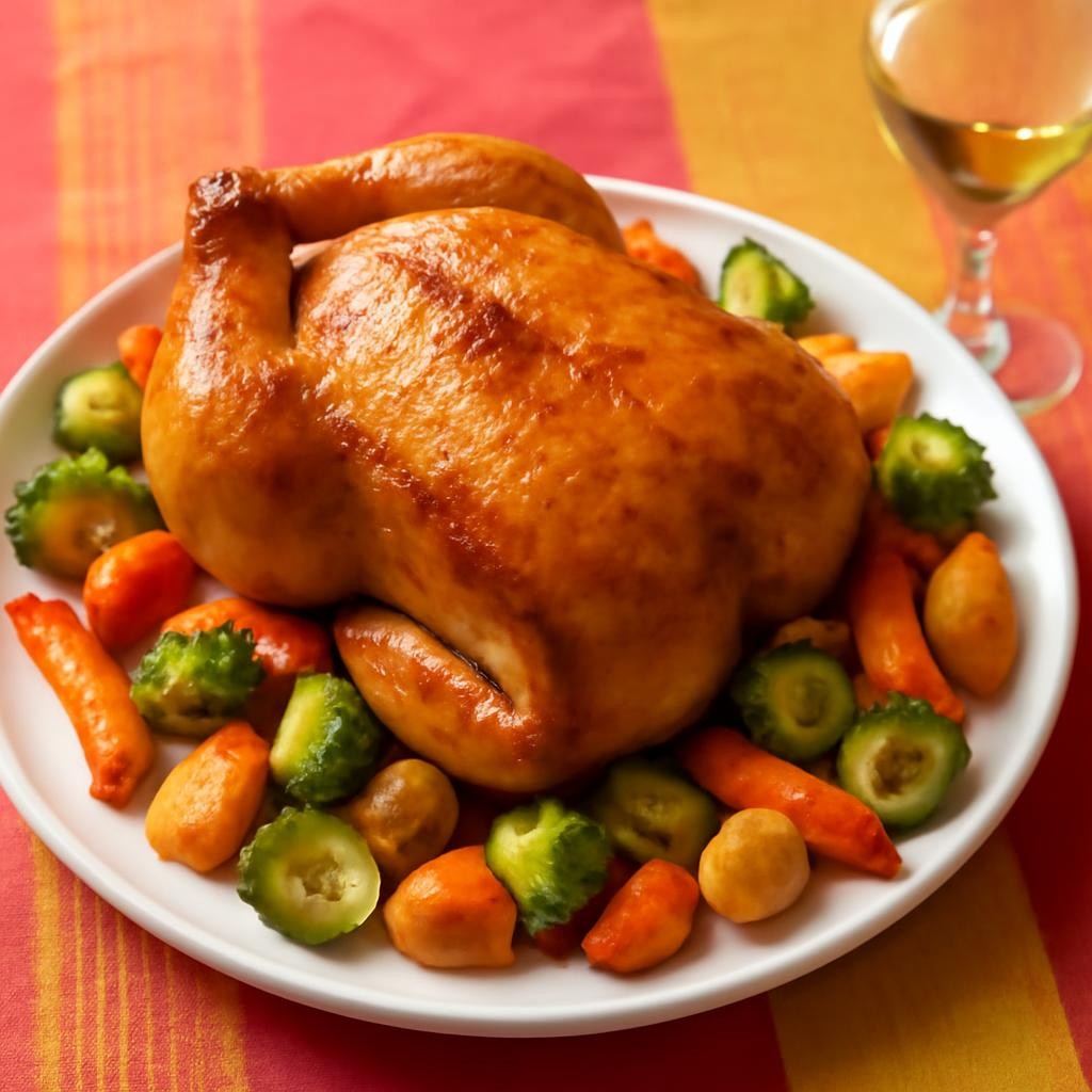 Air-fryer roast chicken