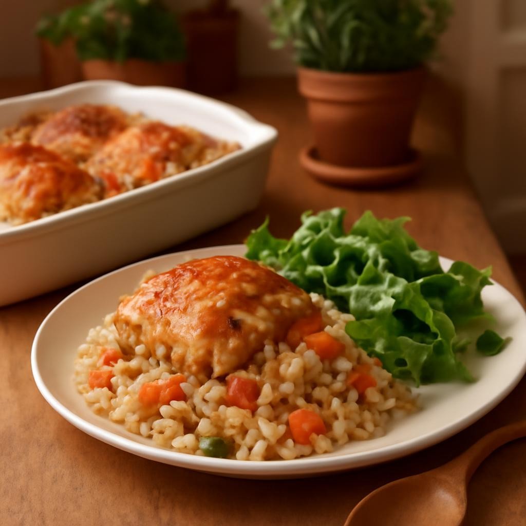 Baked Chicken and Rice Casserole