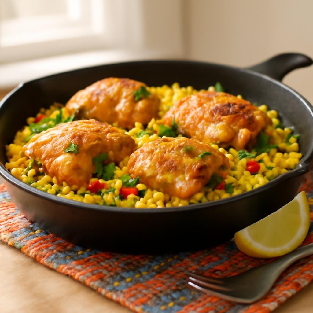 Chicken and Yellow Rice Skillet