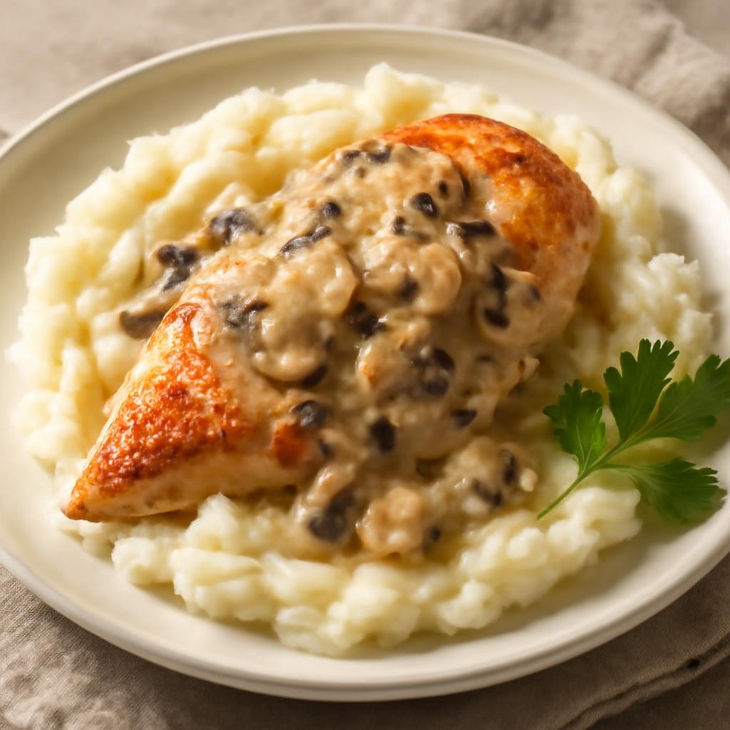 Chicken with Creamy Mushroom Sauce