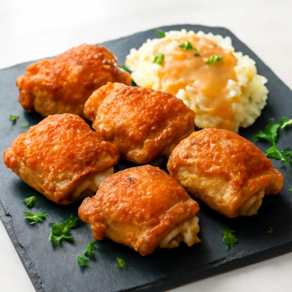 Crispy Bone-In Chicken Thighs