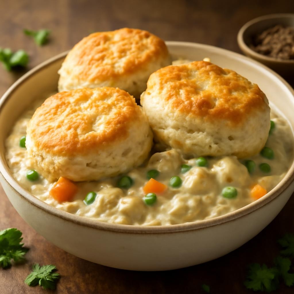 Crockpot Chicken and Biscuits