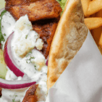 easy Greek Chicken Gyros with Tzatziki