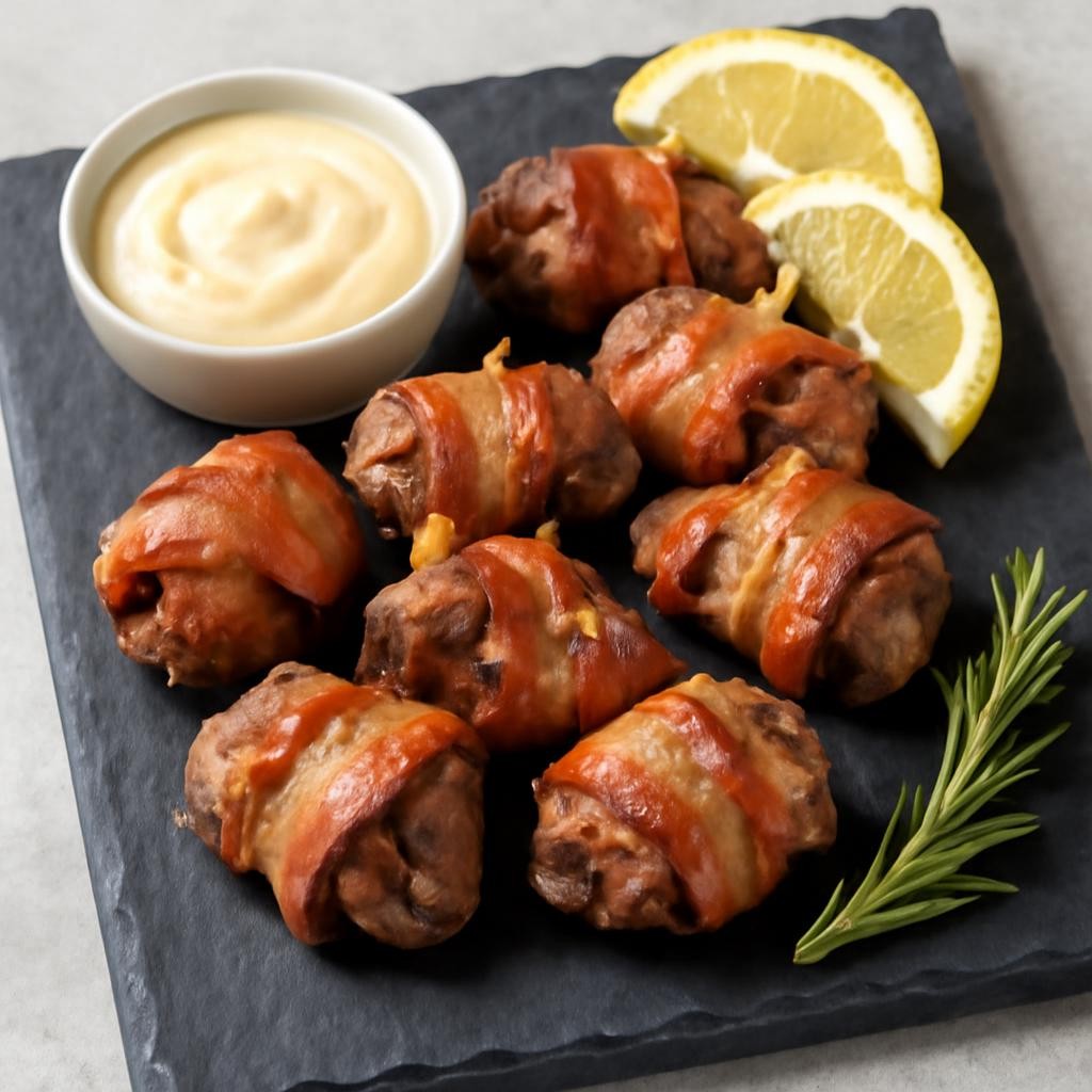 Keto Bacon Wrapped Chicken Livers