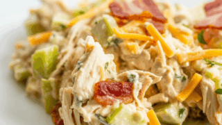easy Keto Chicken Bacon Ranch Casserole recipe