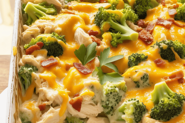 easy Low Carb Chicken Bacon Ranch Casserole easy Low Carb Chicken Bacon Ranch Casserole