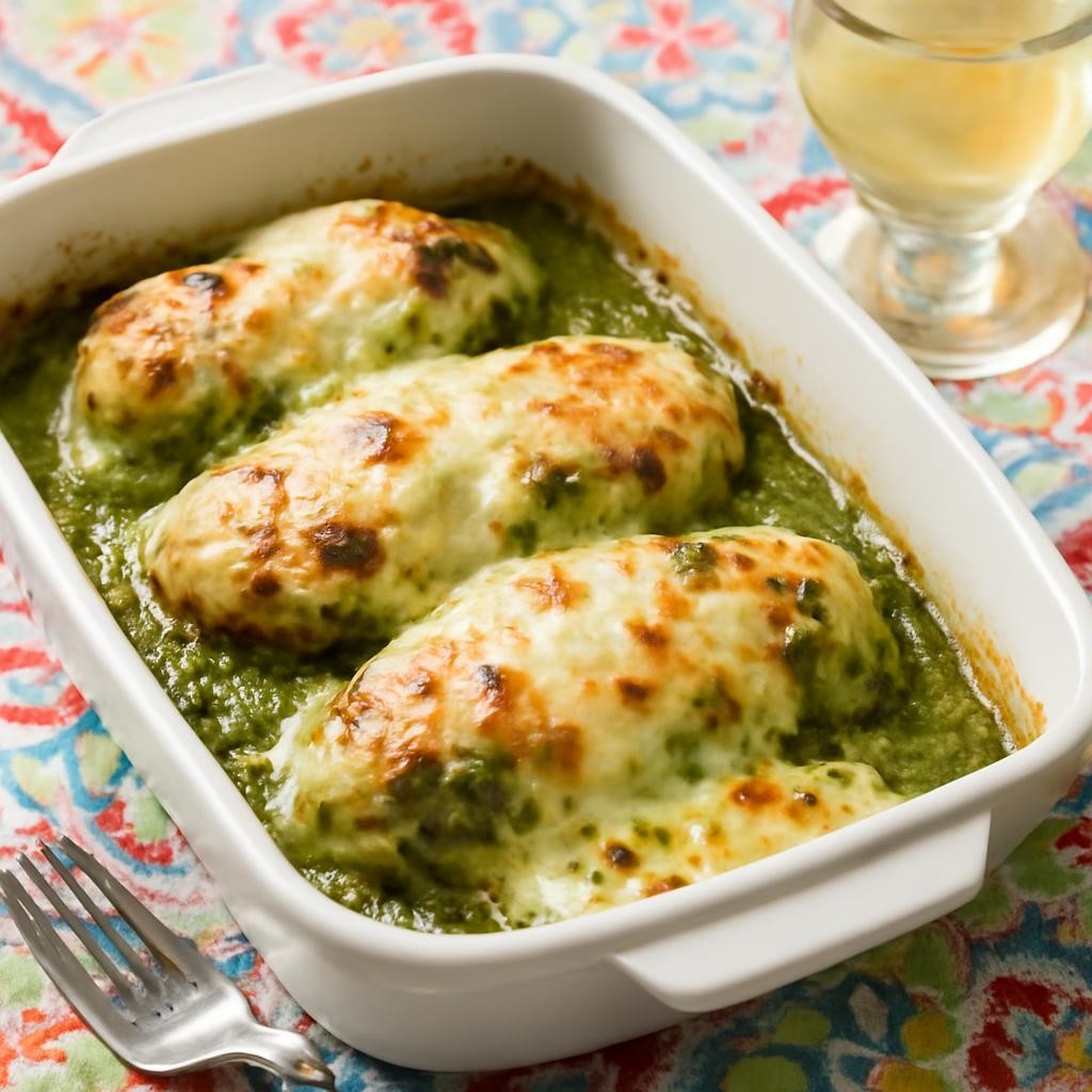 Low Carb Chicken Pesto Bake