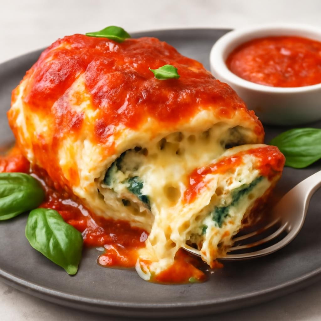 Low Carb Lasagna Stuffed Chicken