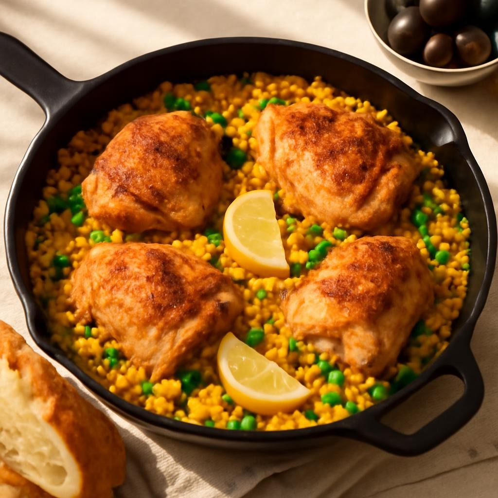 One Pan Spanish Chicken and Rice