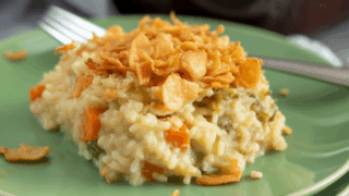 easy Rotisserie Chicken and Rice Casserole recipe