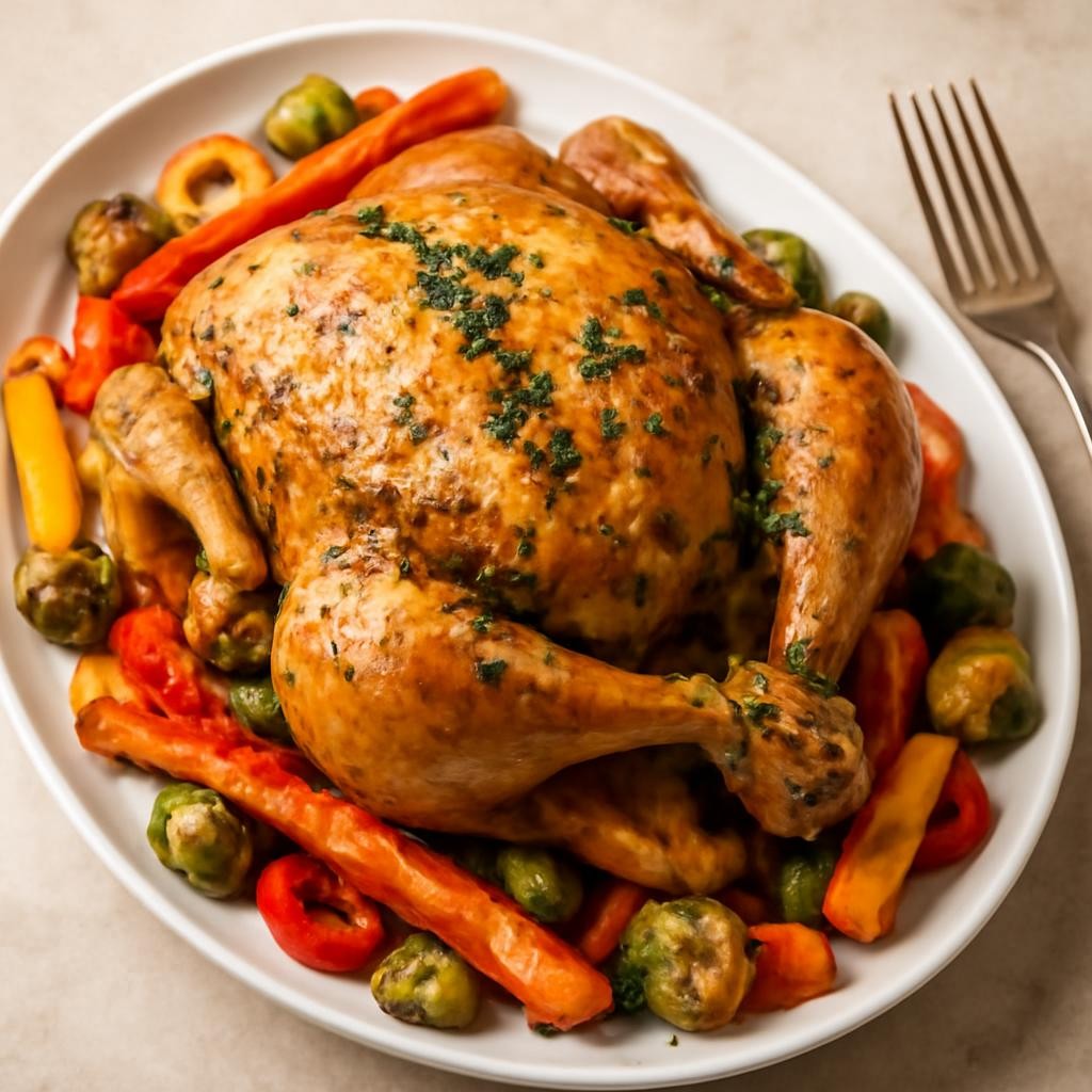 Slow Cooker Rotisserie Chicken
