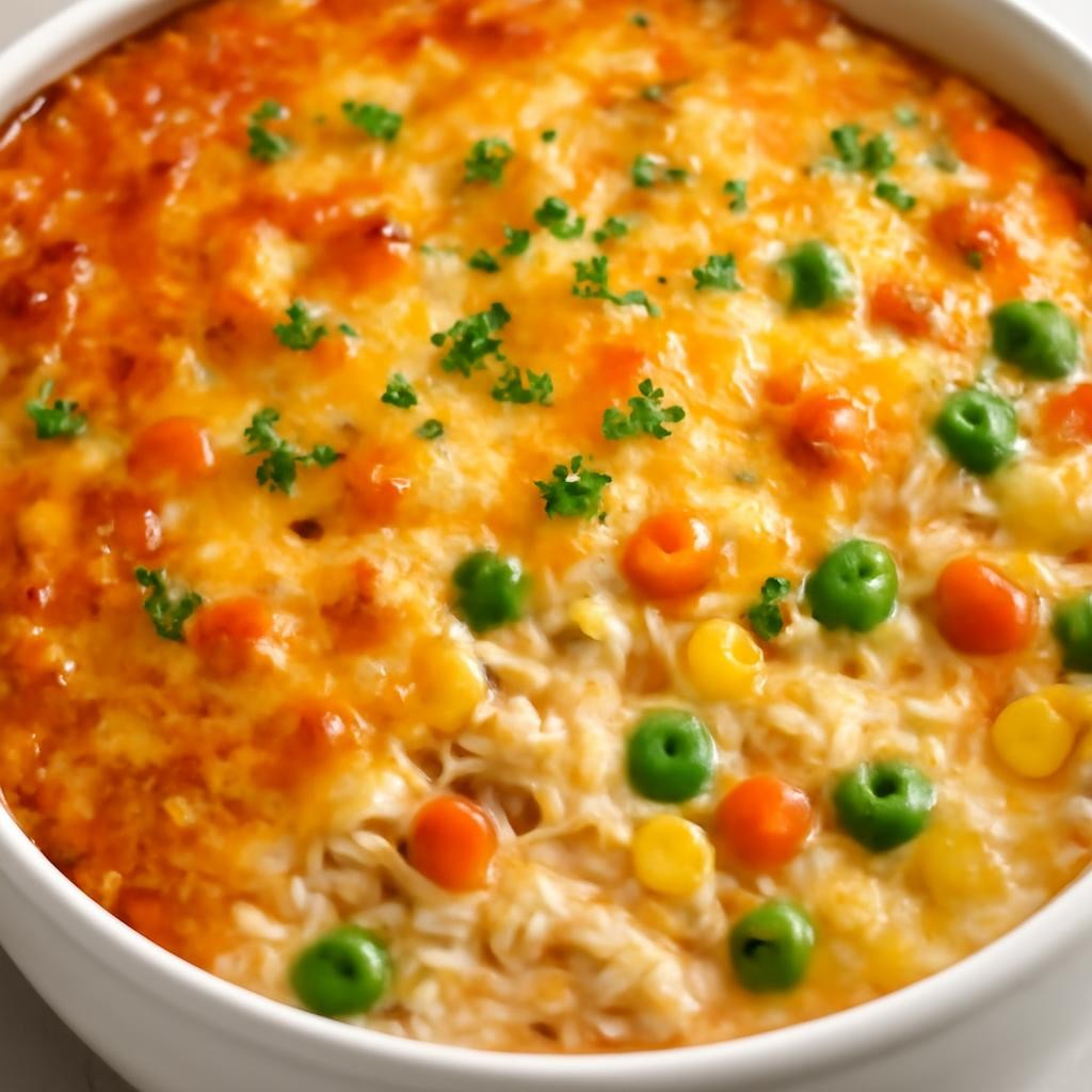 Campbells Cheesy Chicken and Rice Casserole