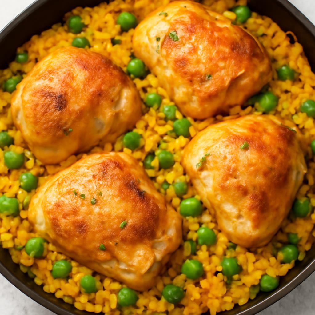 Chicken and Yellow Rice Skillet