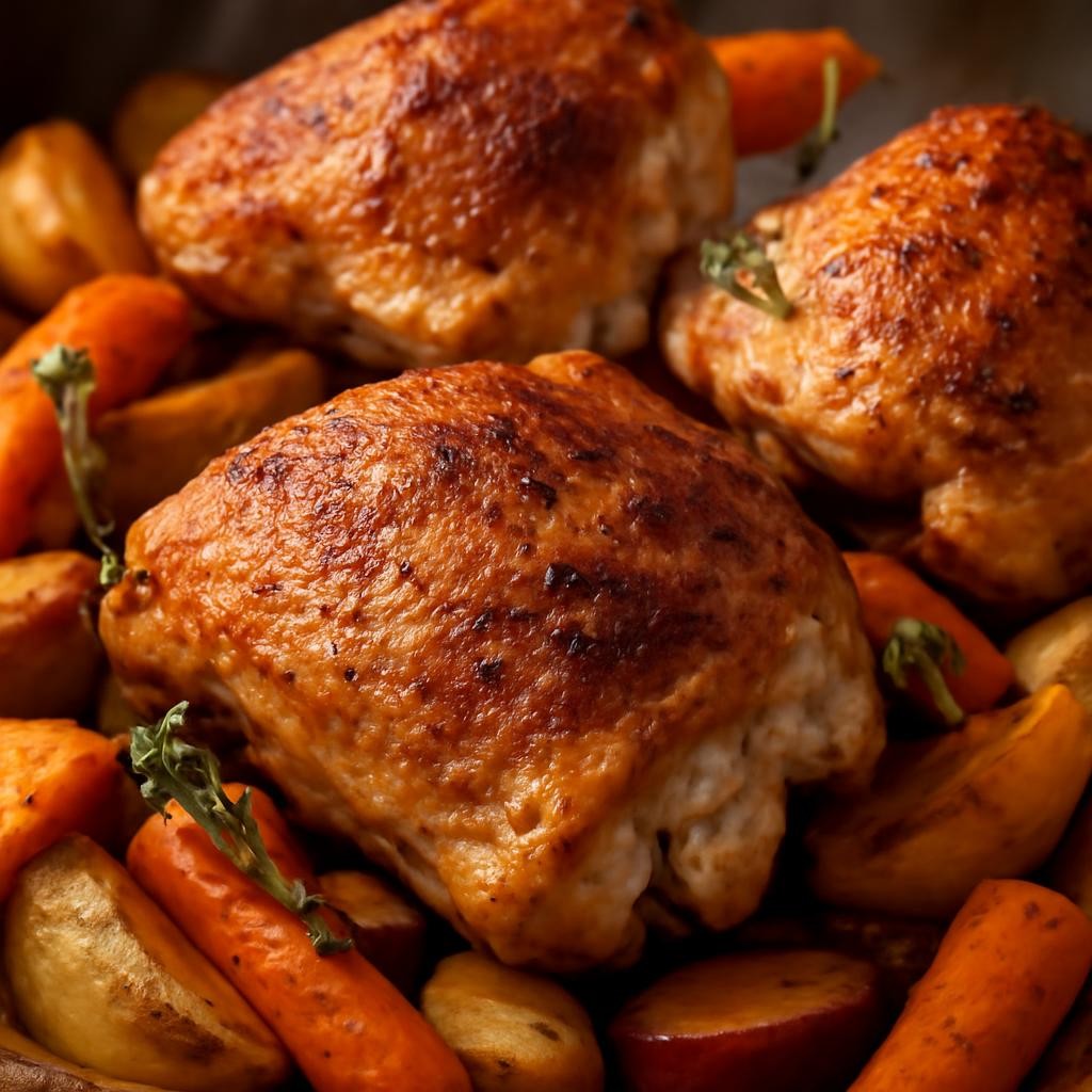 Crispy Bone-In Chicken Thighs