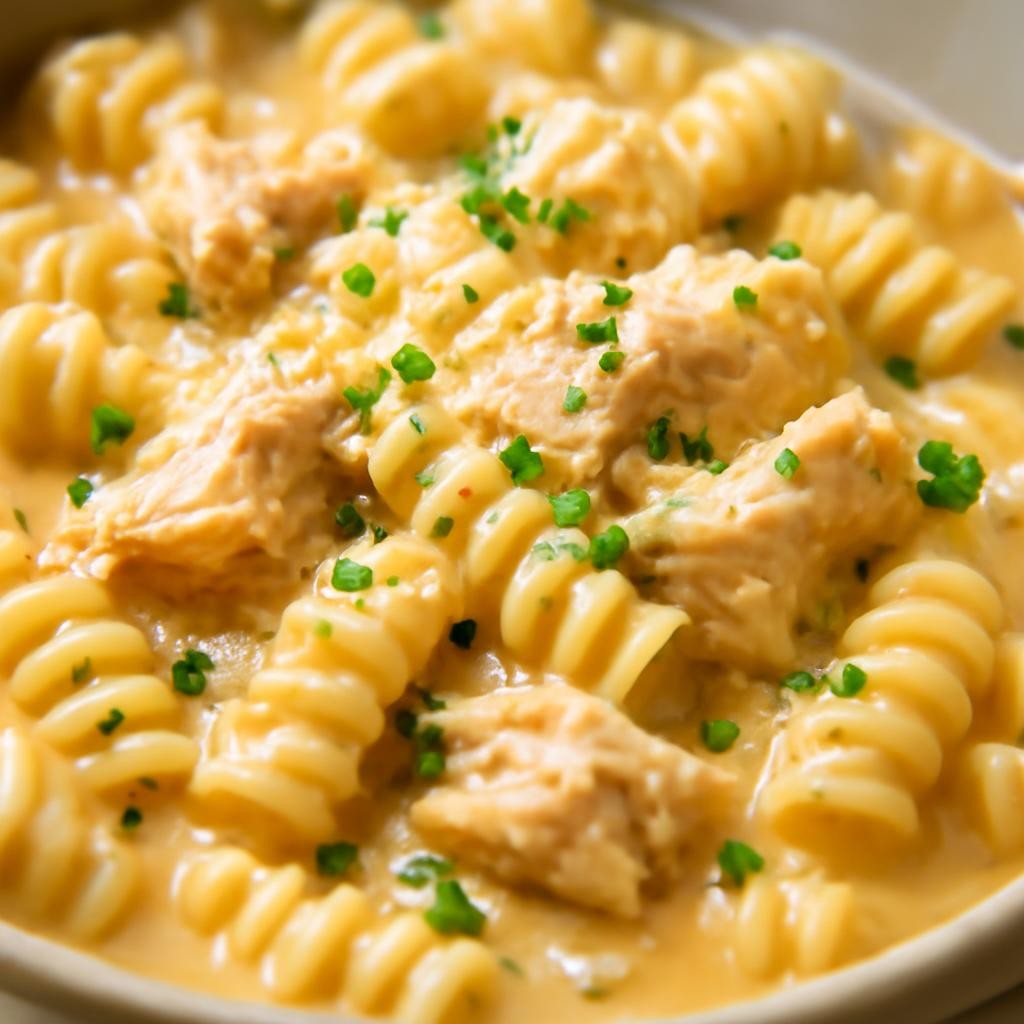 Crockpot Creamy Chicken Pasta