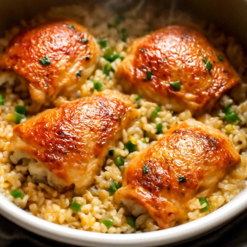 Instant Pot Chicken Thighs and Rice
