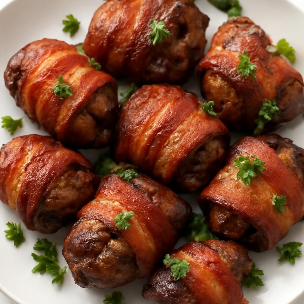 Keto Bacon Wrapped Chicken Livers