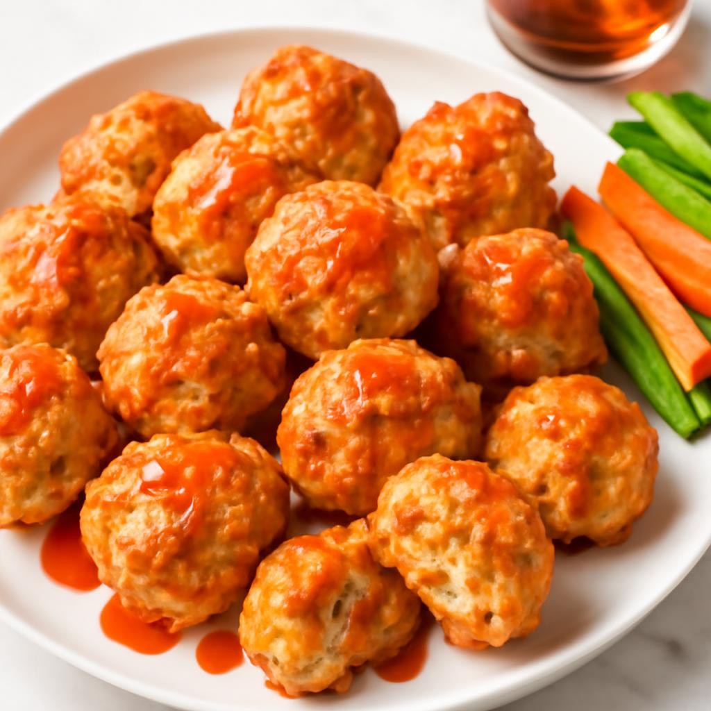 Keto Buffalo Chicken Sausage Balls