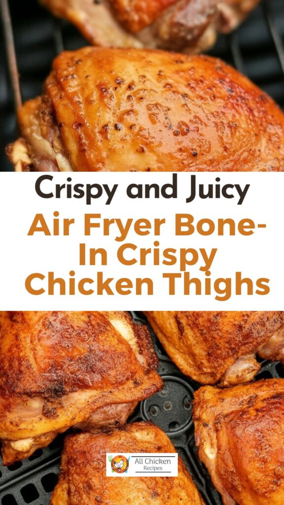 Air Fryer Bone-In Crispy Chicken Thighs