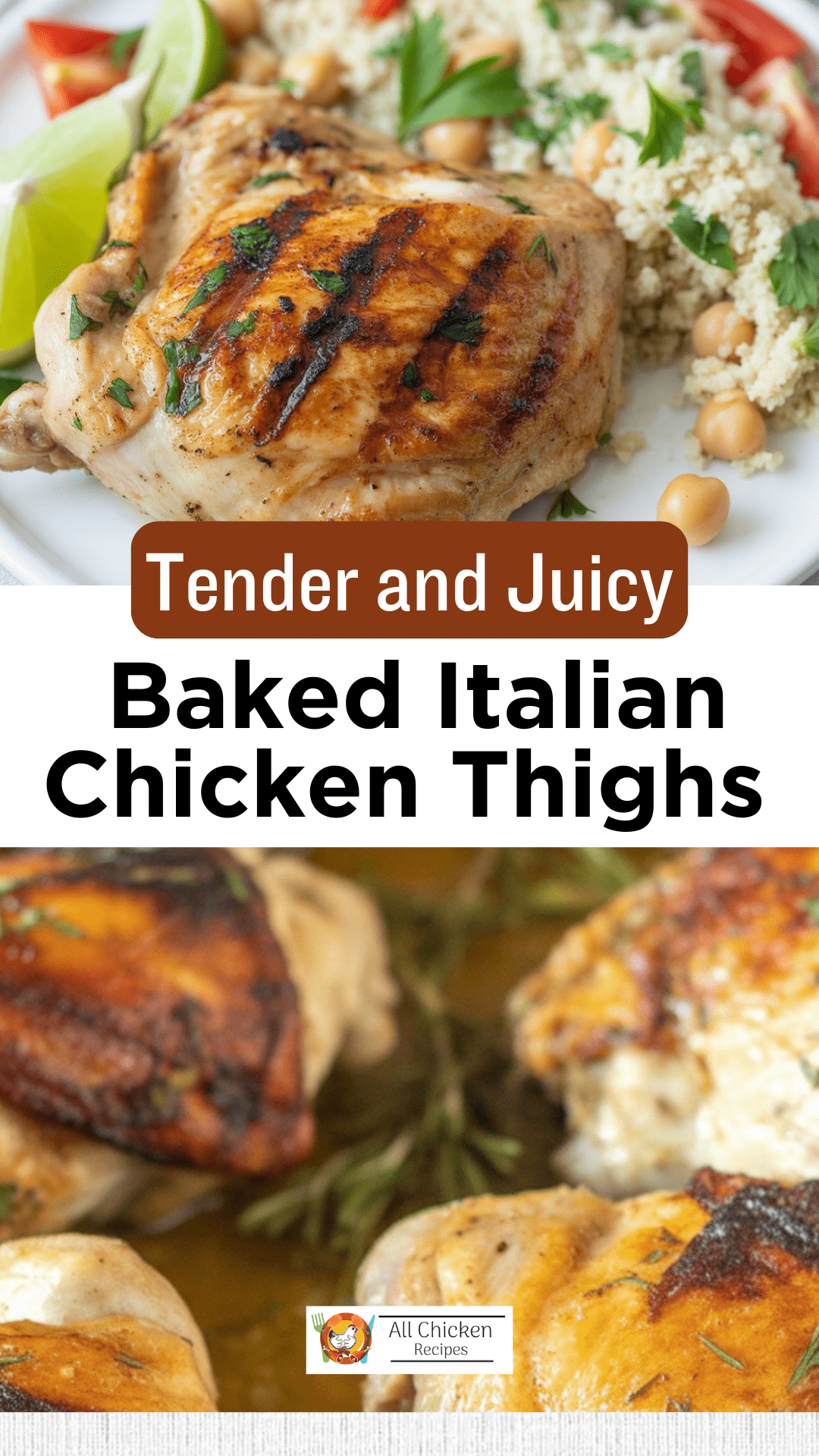 Baked Italian Chicken Thighs Baked Italian Chicken Thighs