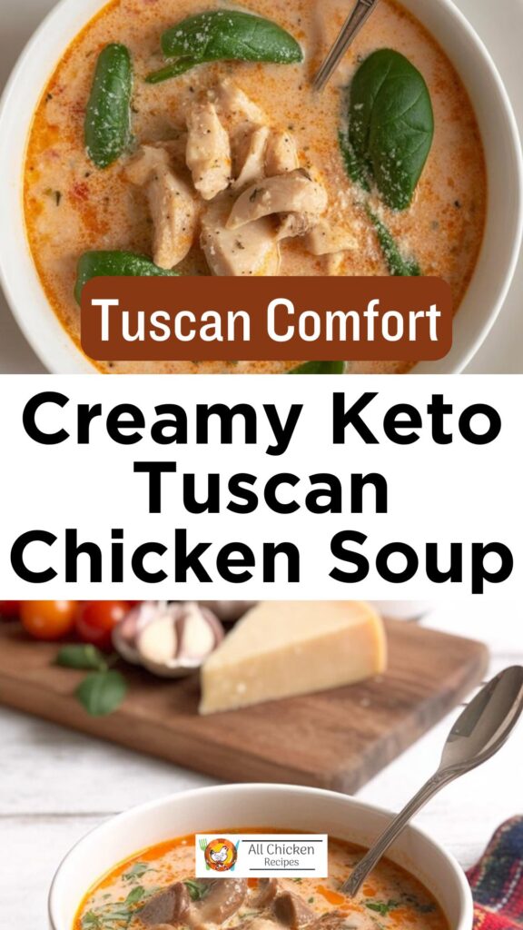 Creamy Keto Tuscan Chicken Soup