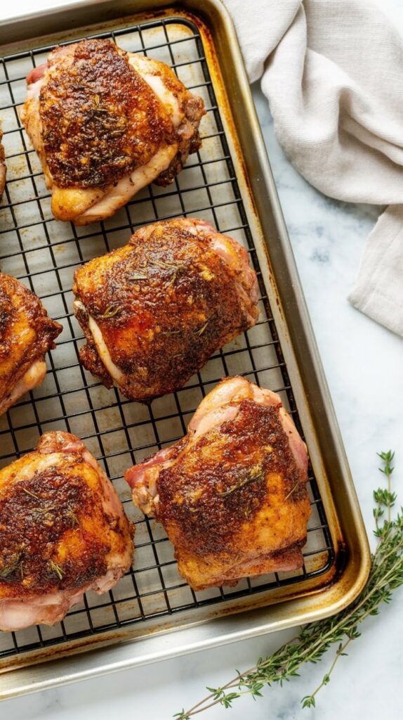 Crispy Baked Chicken Thighs