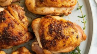 Crispy Baked Chicken Thighs