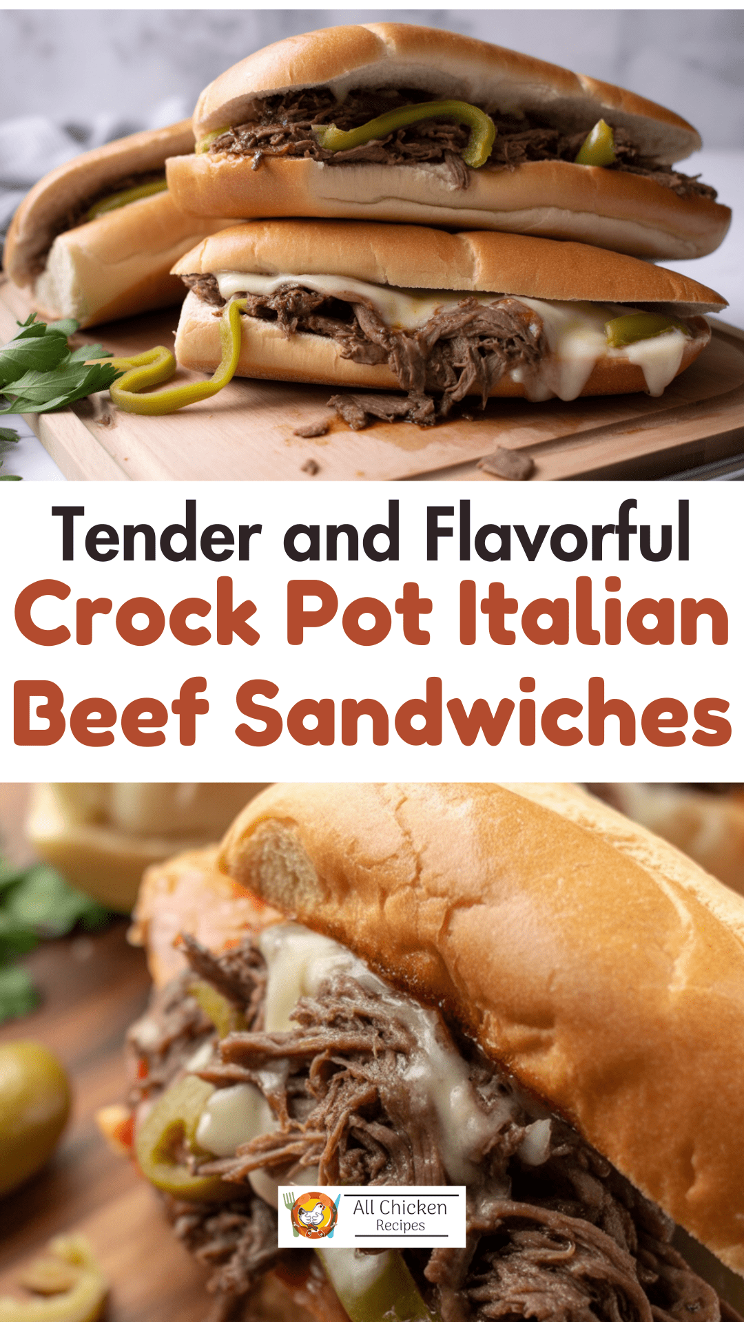 Crock Pot Italian Beef Sandwiches Crock Pot Italian Beef Sandwiches