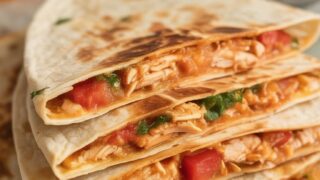 Crockpot Chicken Quesadillas
