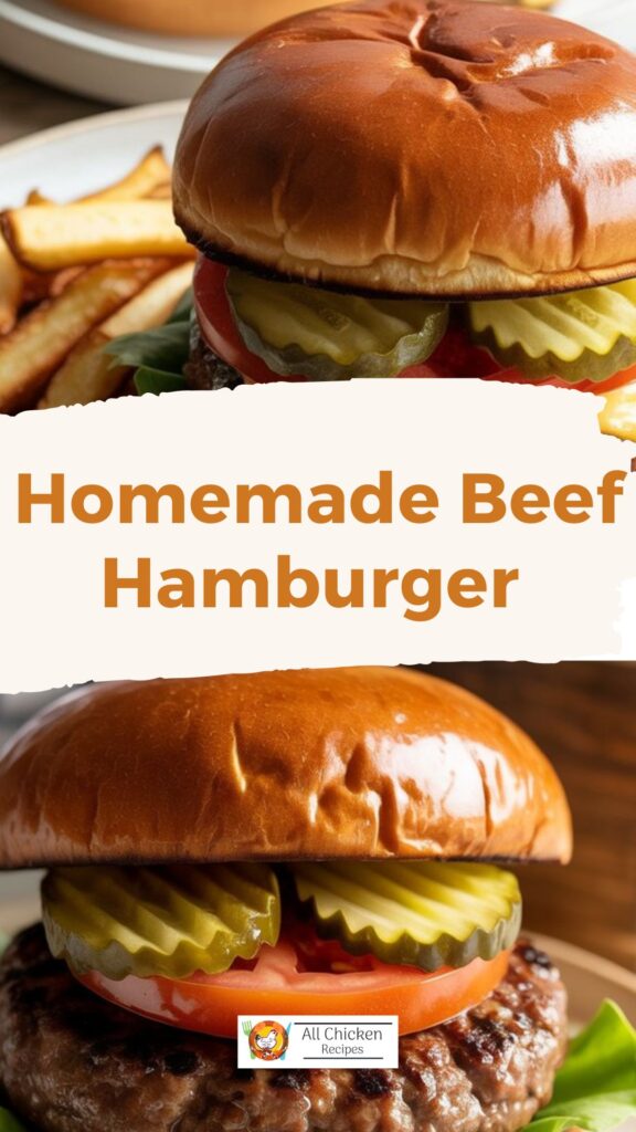 Homemade Beef Hamburger