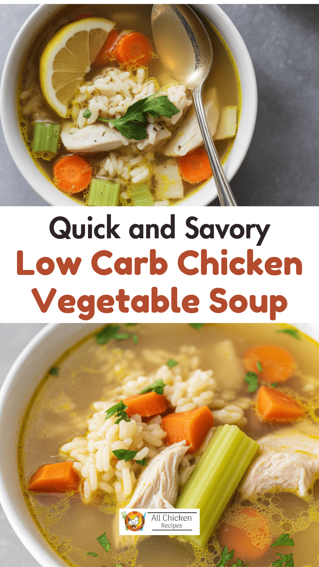 Low Carb Chicken Vegetable Soup Low Carb Chicken Vegetable Soup