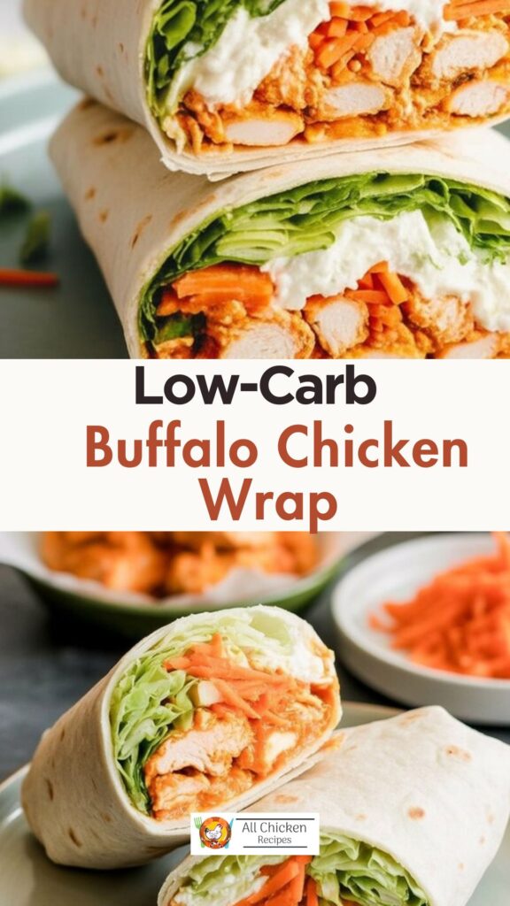 Low-Carb Buffalo Chicken Wrap