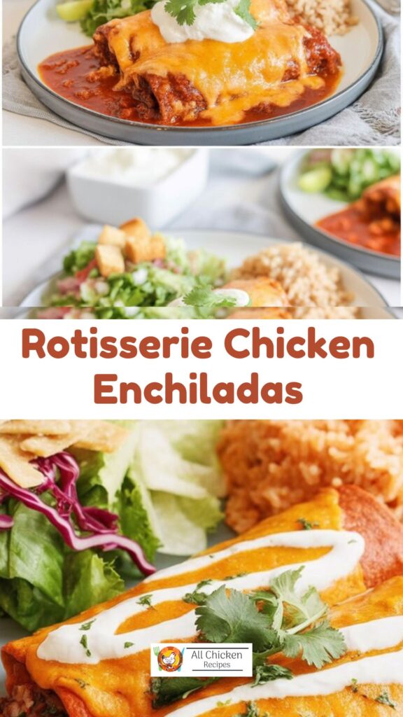 Rotisserie Chicken Enchiladas