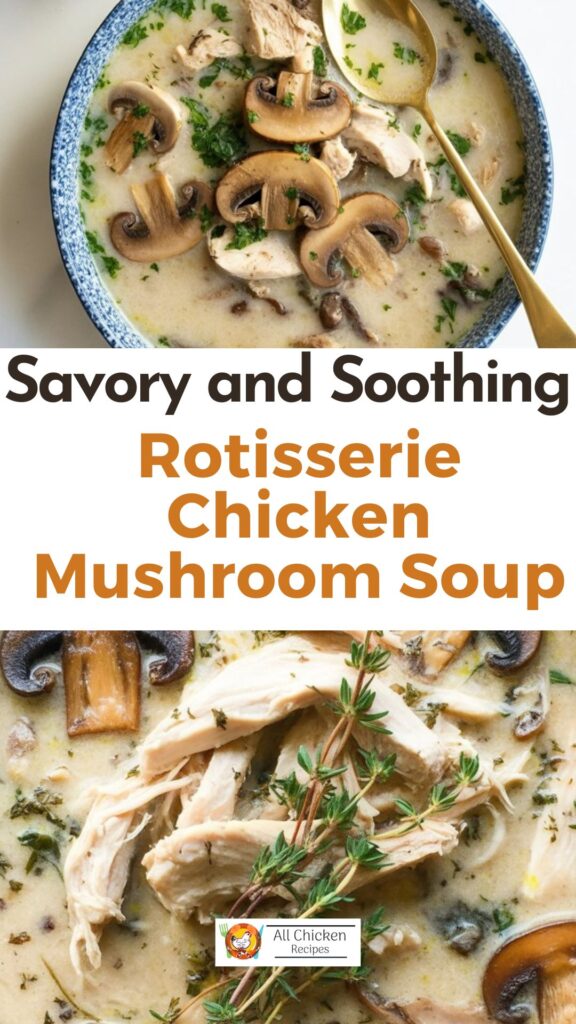 Rotisserie Chicken Mushroom Soup