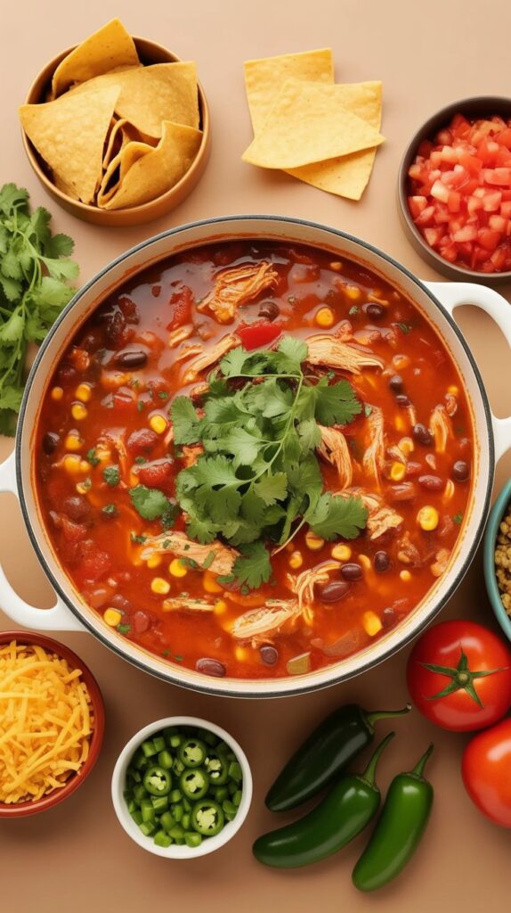 Rotisserie Chicken Tortilla Soup