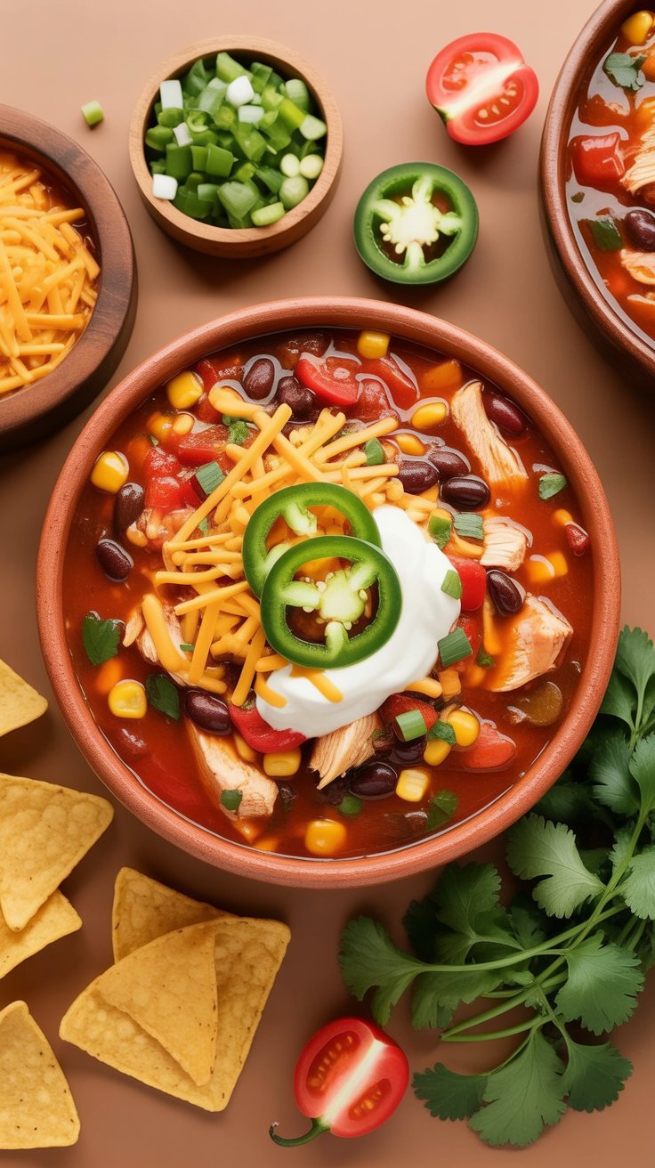 Rotisserie Chicken Tortilla Soup