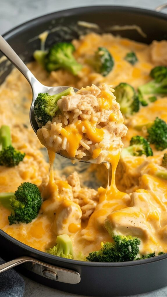Cheesy Chicken Broccoli Rice