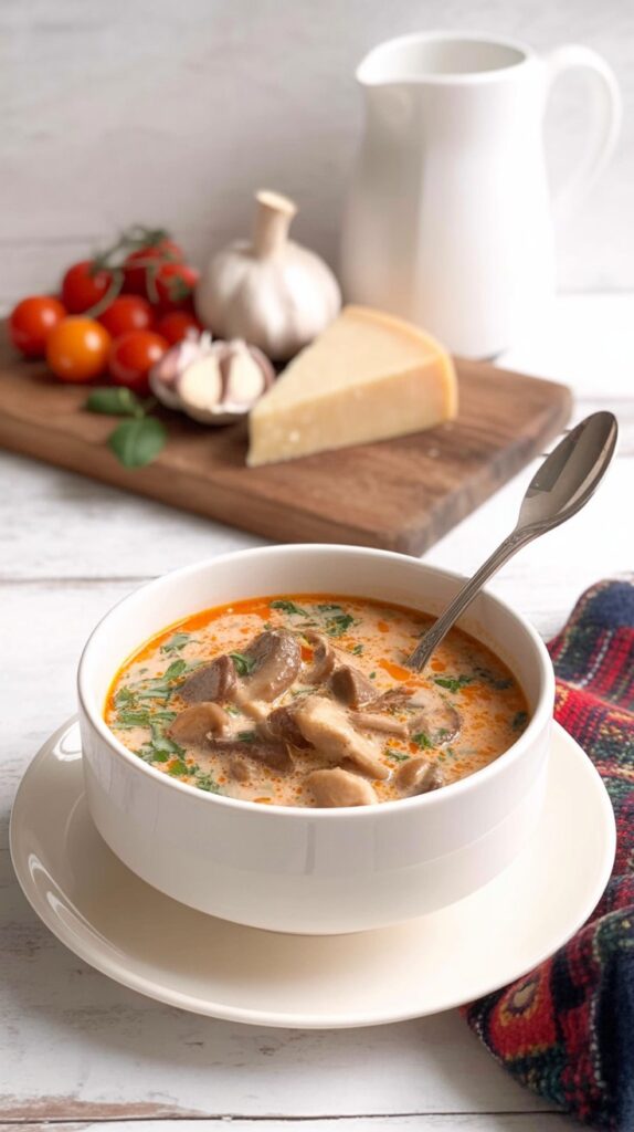 Creamy Keto Tuscan Chicken Soup