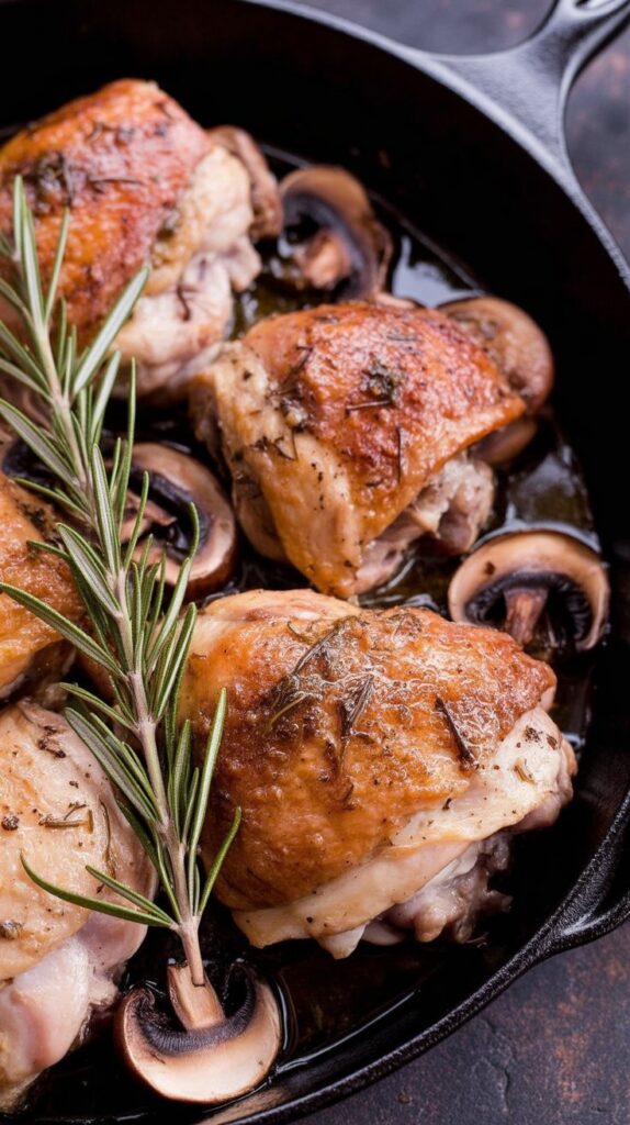 Garlic Rosemary Chicken Thighs