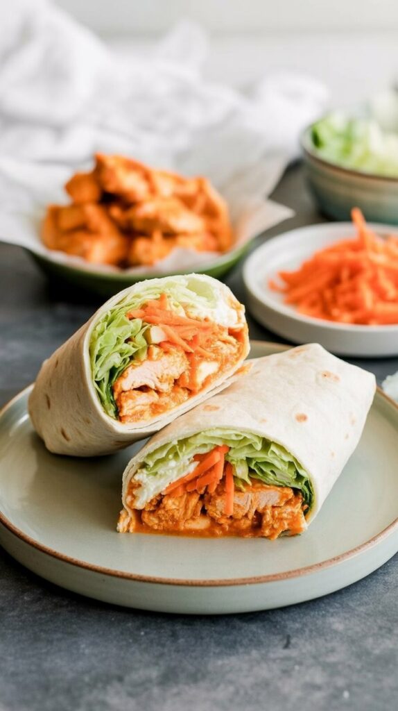 Low-Carb Buffalo Chicken Wrap