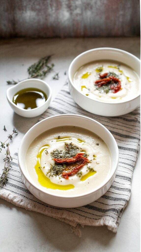 Low Carb Creamy Chicken Thyme Soup
