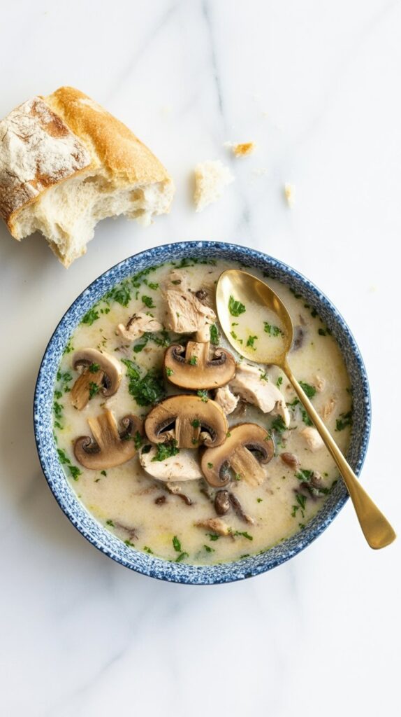 Rotisserie Chicken Mushroom Soup