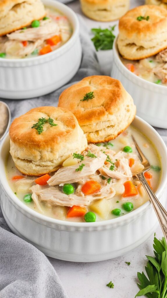 Slow Cooker Chicken and Biscuits