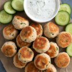 keto cheesy chicken fritters