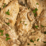 easy Creamy Mushroom Chicken and Rice