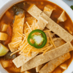 easy Crock Pot Low-Carb Chicken Tortilla Soup