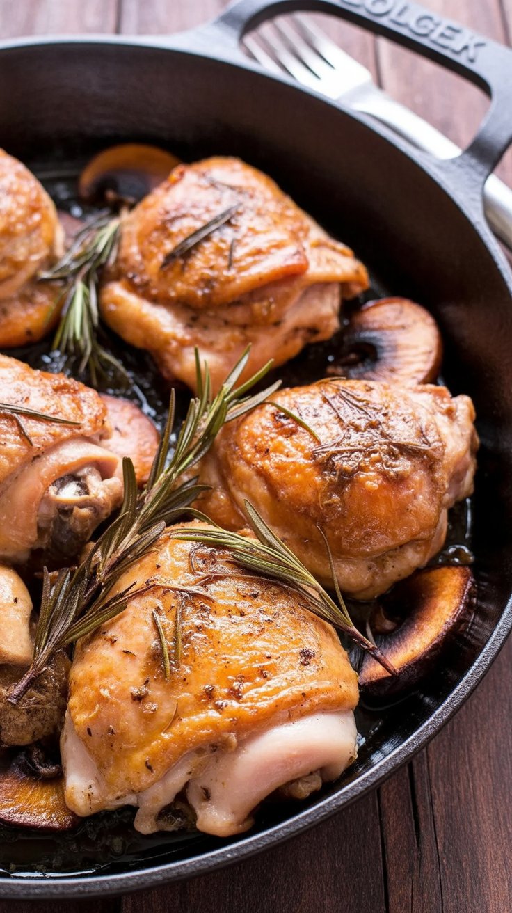Garlic Rosemary Chicken Thighs