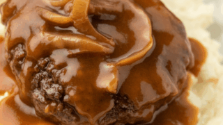 easy Hamburger Steak with Onions and Gravy