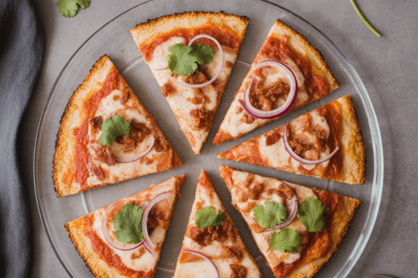 easy Keto BBQ Chicken Pizza
