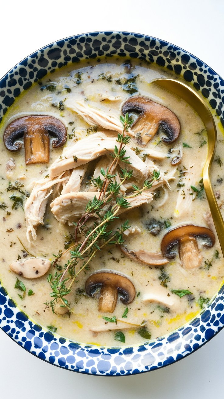 Rotisserie Chicken Mushroom Soup